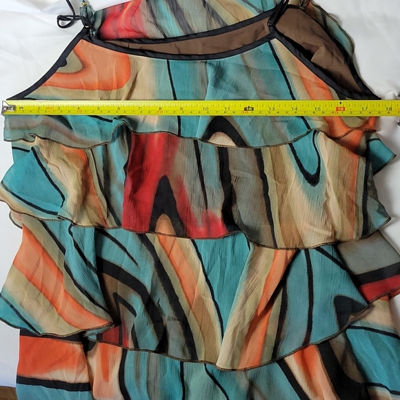 LAPIS Layered Embellished Spaghetti Strap Blouse S - Picture 6 of 10